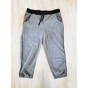 New York Laundry Active Women's Pants ‎ Athleisure Sweat Pants Gray Blk Large
